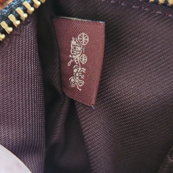 NWT IOB Coach Red Plaid Leather Wristlet Wallet β€οΈπ€ππ - Picture 11 of 16